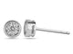 White Gold and Diamond Miracle Stud Earrings