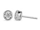 White Gold and Diamond Miracle Stud Earrings