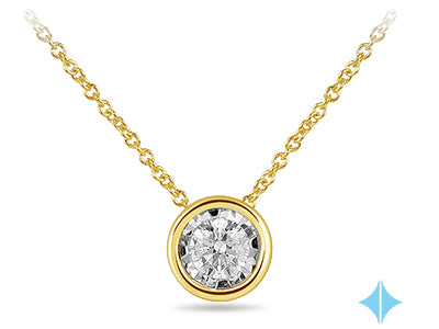 Yellow Gold and Diamond Miracle Pendant